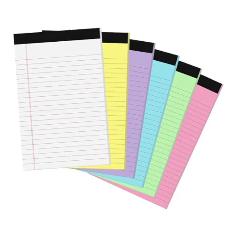6 Packs Legal Pads, Totally 10 Sheets Colored Legal Pads College Ruled Writing Pads Small Note Pads 30 Sheets/Pad Tablets Lined
6 Packs Legal Pads, Totally 10 Sheets Colored Legal Pads College Ruled Writing Pads Small Note Pads 30 Sheets/Pad Tablets Lined
