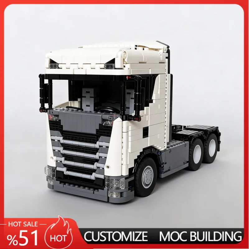2856Parts Heavy Duty White Tractor Truck Model MOC Building Customize Blocks DIY Assembly Educational Vehicle Toy Gift For Boys
2856Parts Heavy Duty White Tractor Truck Model MOC Building Customize Blocks DIY Assembly Educational Vehicle Toy Gift For Boys