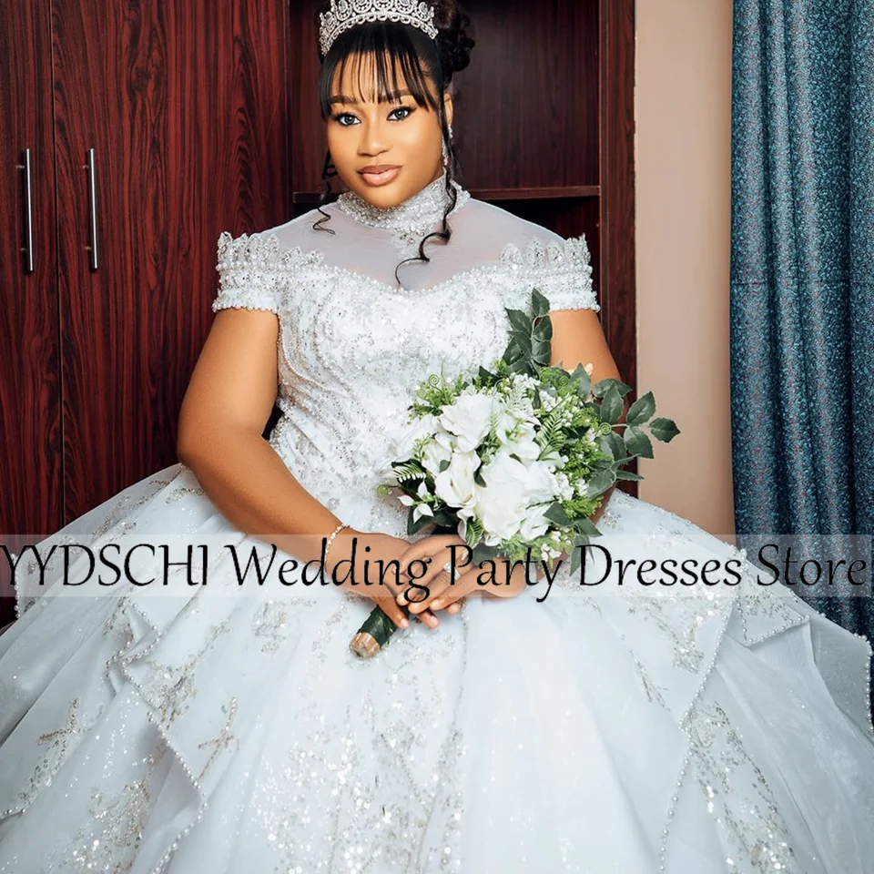 Customized 2025 Sleeves O-Neck Ball Gown Sparkly Elegant Sequins Plus Size Prom Dresses Formal Party Gowns Vestidos De Gala
Customized 2025 Sleeves O-Neck Ball Gown Sparkly Elegant Sequins Plus Size Prom Dresses Formal Party Gowns Vestidos De Gala