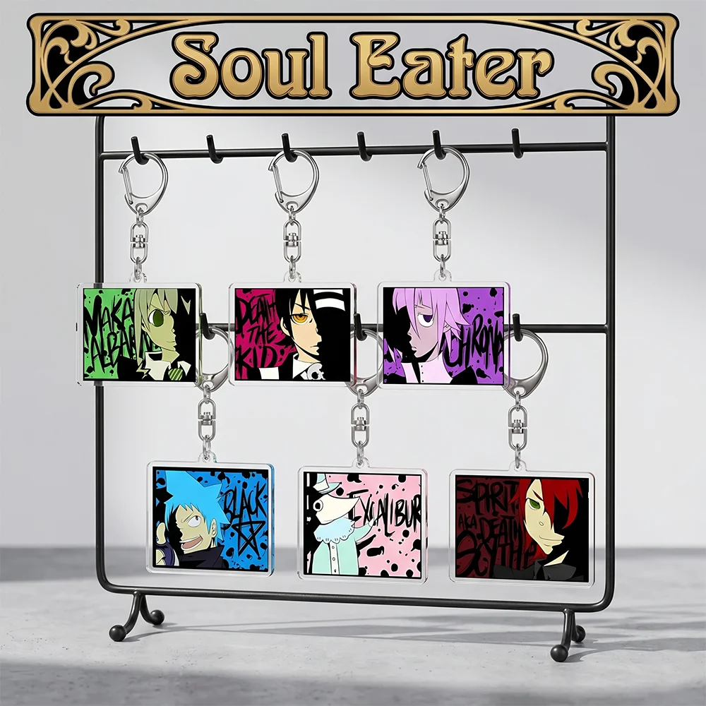 Soul Eater Death the Kid Black Star 6CM Cute Anime Acrylic Stand bag charm Car keychain decorations bag body kit Fans Gift
Soul Eater Death the Kid Black Star 6CM Cute Anime Acrylic Stand bag charm Car keychain decorations bag body kit Fans Gift