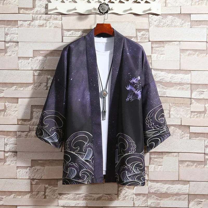 Printed Flower Japanese Kimono Cardigan yukata Plus Size Fashion Streetwear jacket Summer New satin Robe Coat for men women
Printed Flower Japanese Kimono Cardigan yukata Plus Size Fashion Streetwear jacket Summer New satin Robe Coat for men women