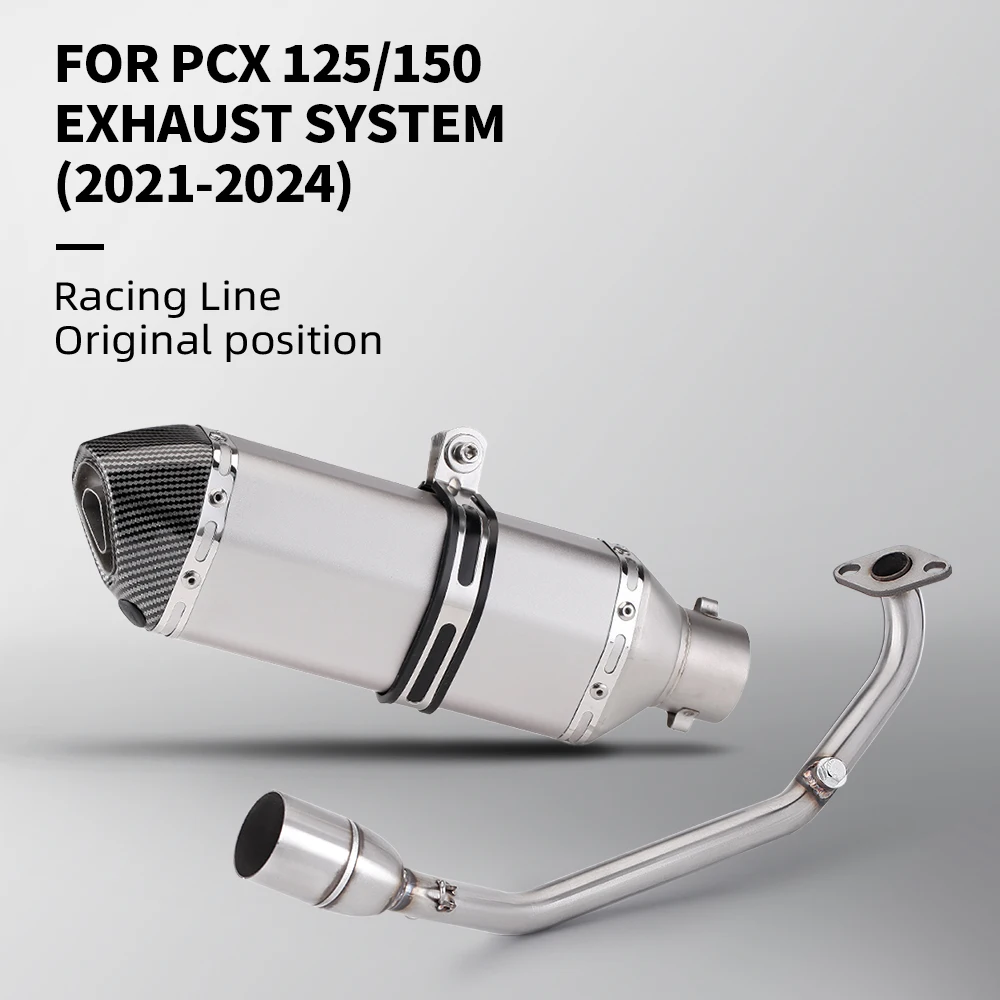 Motorcycle fully exhaust 125 150 PCX125 PCX150 2021-2024 Front link pipe stainless steel muffler
Motorcycle fully exhaust 125 150 PCX125 PCX150 2021-2024 Front link pipe stainless steel muffler