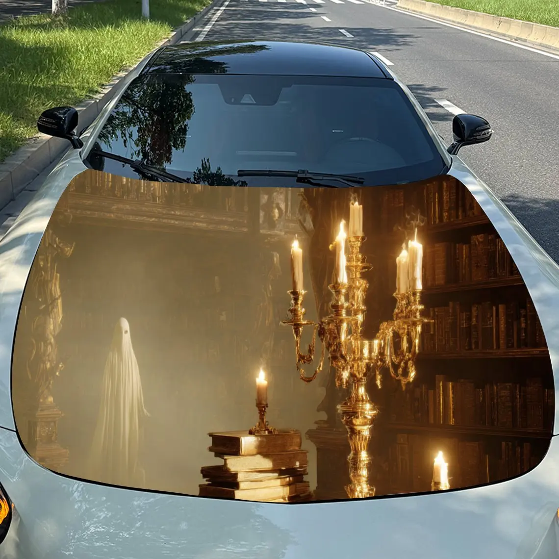 Наклейки на капот автомобиля Ghost Behind The Lamp — самоклеящаяся, водонепроницаемая и прочная виниловая пленка, украшение и защита вашего автомобиля, подходит для F
Наклейки на капот автомобиля Ghost Behind The Lamp — самоклеящаяся, водонепроницаемая и прочная виниловая пленка, украшение и защита вашего автомобиля, подходит для F