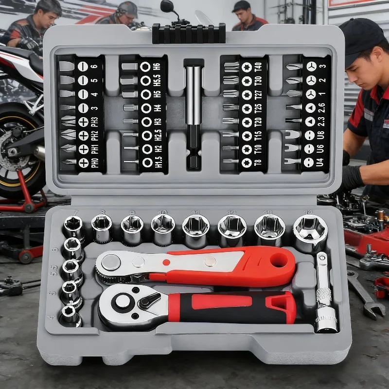 All In One Screwdriver Bit Socket Set Household Manual Tool Kit for Home Maintenance and Repair
All In One Screwdriver Bit Socket Set Household Manual Tool Kit for Home Maintenance and Repair
