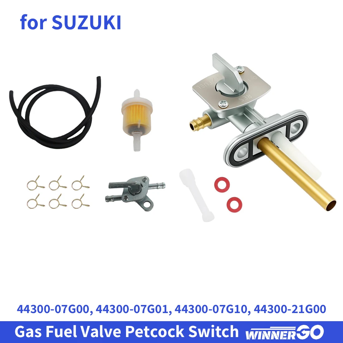 Fuel Petcock Valve for Suzuki Quadsport 80 LT80 Z250 Z400 LTZ250 LTZ400 King Quad 300 LTF300 LTF4WDX 44300-07G00 44300-21G00
Fuel Petcock Valve for Suzuki Quadsport 80 LT80 Z250 Z400 LTZ250 LTZ400 King Quad 300 LTF300 LTF4WDX 44300-07G00 44300-21G00