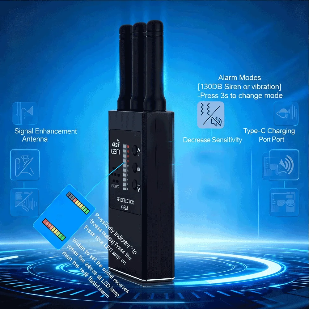 Антишпионский беспроводной детектор радиочастотных сигналов, ошибка GSM, аудио, GPS-трекер, скрытые камеры, подслушивающее устройство, военная профессиональная версия
Антишпионский беспроводной детектор радиочастотных сигналов, ошибка GSM, аудио, GPS-трекер, скрытые камеры, подслушивающее устройство, военная профессиональная версия