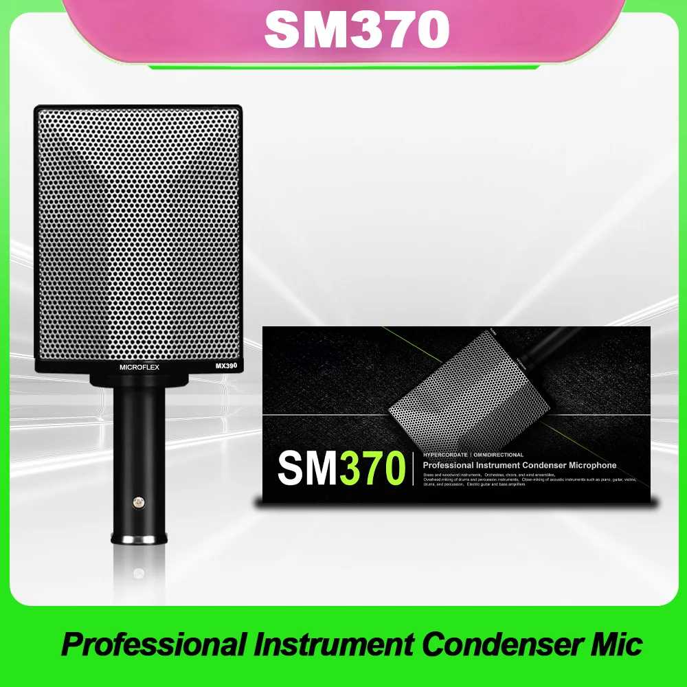 SM370 supercardioid dynamic instrument microphone with switchable presence filter professional for drum guitar use
SM370 supercardioid dynamic instrument microphone with switchable presence filter professional for drum guitar use