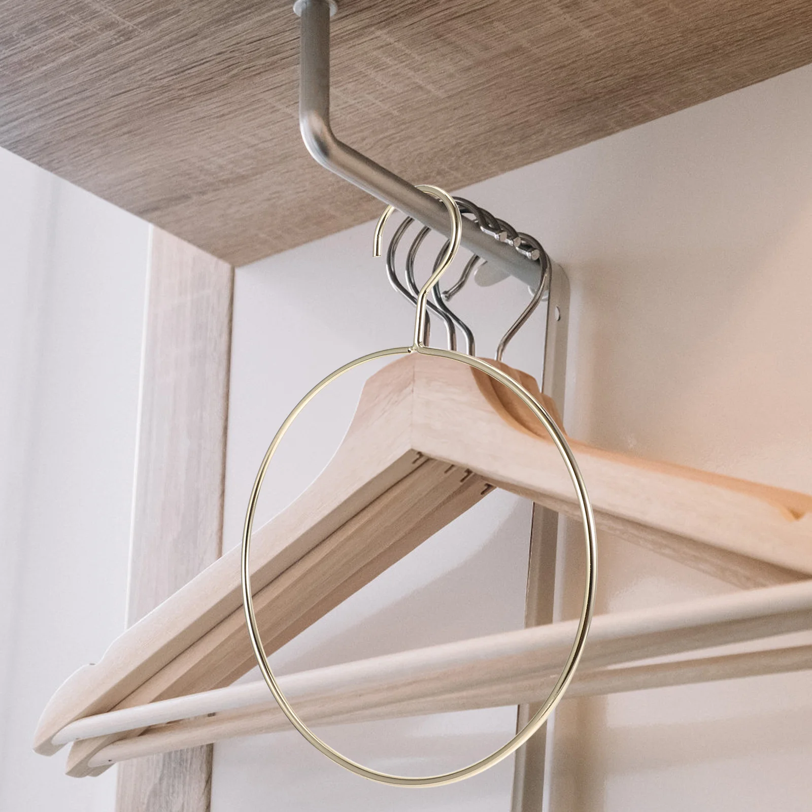 5pcs Round Clothes Hangers Iron Round Hangers Creative Scarf Hangers Metal Round Hanger (Golden) fashion hangers
5pcs Round Clothes Hangers Iron Round Hangers Creative Scarf Hangers Metal Round Hanger (Golden) fashion hangers