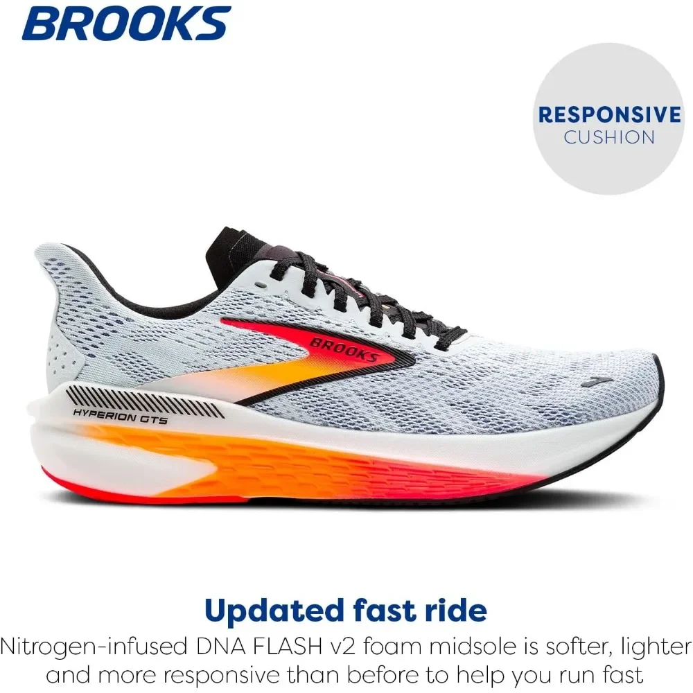 Brooks Men's Hyperion GTS 2 Running Shoes Casual Sneakers Mesh Breathable Comfortable Cushioned Sports Training Jogging Footwear
Brooks Men's Hyperion GTS 2 Running Shoes Casual Sneakers Mesh Breathable Comfortable Cushioned Sports Training Jogging Footwear