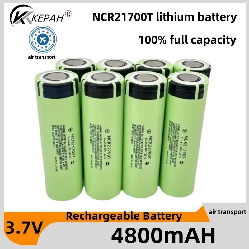 New 3.6V 4.8AH 21700 Battery Rechargeable Battery 3.7V 4800mAh 50A Power Li-ion High Discharge Batteries for Electrical Tools
New 3.6V 4.8AH 21700 Battery Rechargeable Battery 3.7V 4800mAh 50A Power Li-ion High Discharge Batteries for Electrical Tools