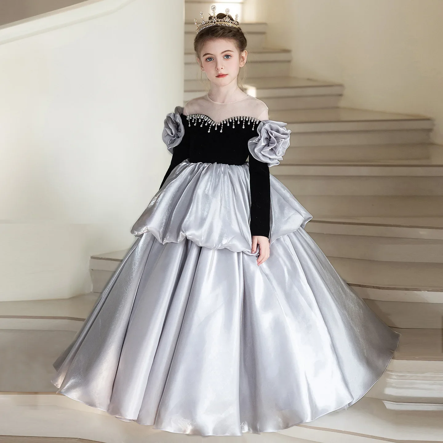 Boutique Girls Evening Clothes High-End Luxury Autumn Winter Children Princess Dresses Elegant Dress For 1 Year Old Girl Newborn
Boutique Girls Evening Clothes High-End Luxury Autumn Winter Children Princess Dresses Elegant Dress For 1 Year Old Girl Newborn