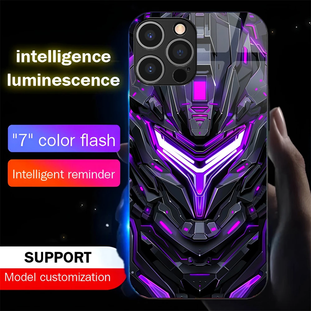 Armor Mecha Design Luminous Glass LED Call Light Up Flash Phone Case Cover For Samsung S25 S24 S23 S22 S21 S20 FE Plus Ultra
Armor Mecha Design Luminous Glass LED Call Light Up Flash Phone Case Cover For Samsung S25 S24 S23 S22 S21 S20 FE Plus Ultra