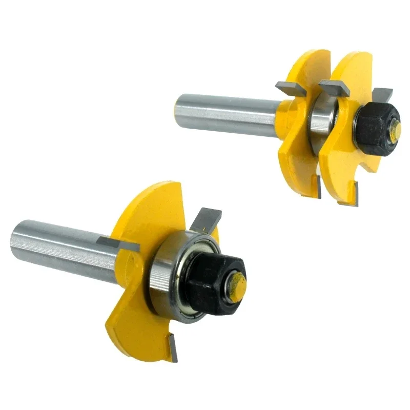 2pcs 12MM Shank Tongue & Groove Joint Assemble Router Bits 3/4" stock T-Slot Tenon Cutter Milling for Wood Woodworking 05020
2pcs 12MM Shank Tongue & Groove Joint Assemble Router Bits 3/4" stock T-Slot Tenon Cutter Milling for Wood Woodworking 05020
