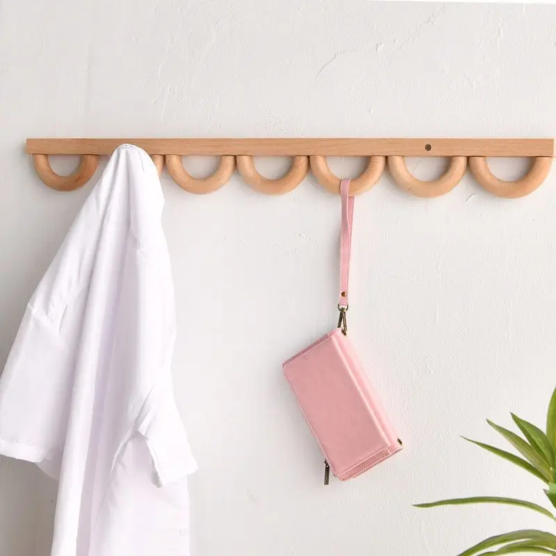 Wooden Wall Coat Rack Modern Clothes Racks Wall Mounted Nordic Aesthetic Clothing Hanger Interior Bags Hook Storage Furniture
Wooden Wall Coat Rack Modern Clothes Racks Wall Mounted Nordic Aesthetic Clothing Hanger Interior Bags Hook Storage Furniture