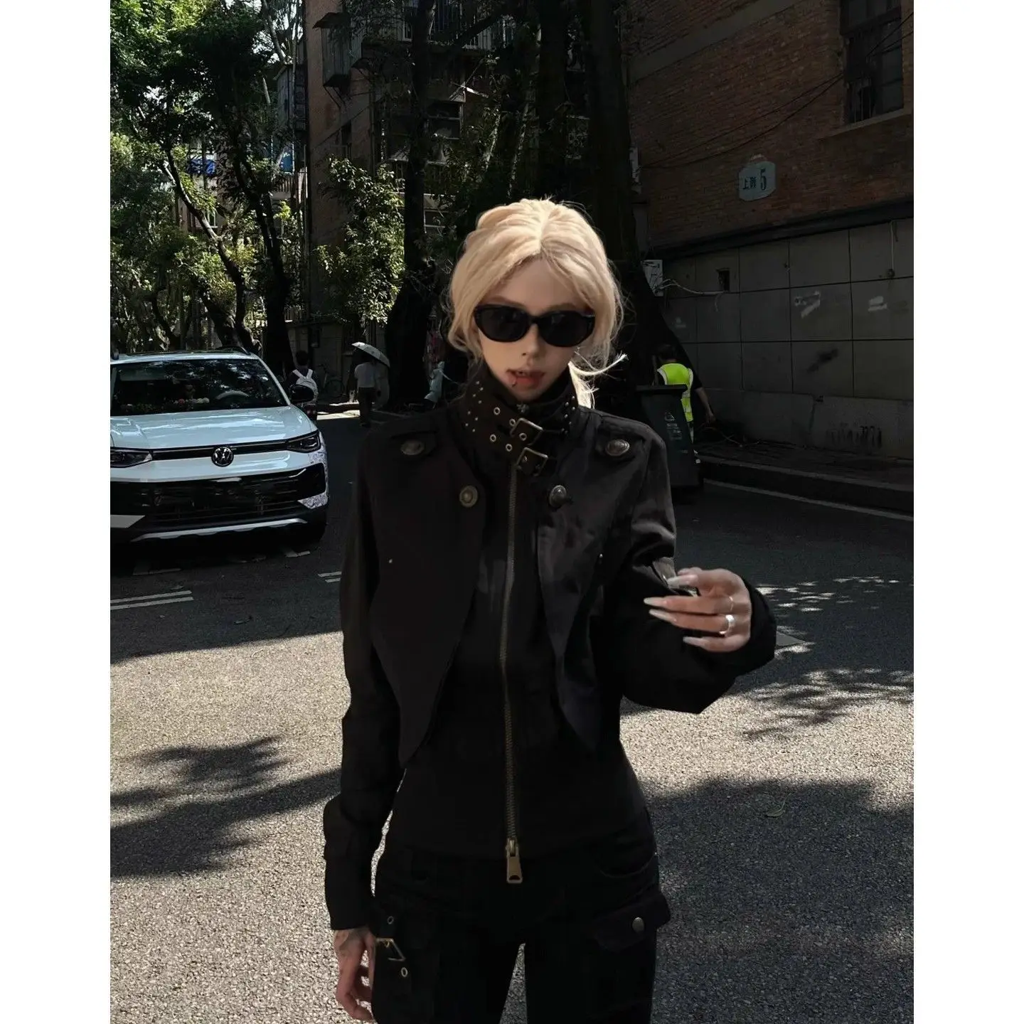 Subculture American Vintage Jacket Long Sleeve Punk Rock Style Women Coat Casual Pure Clolor Harajuku Autumn Female Streetwear
Subculture American Vintage Jacket Long Sleeve Punk Rock Style Women Coat Casual Pure Clolor Harajuku Autumn Female Streetwear