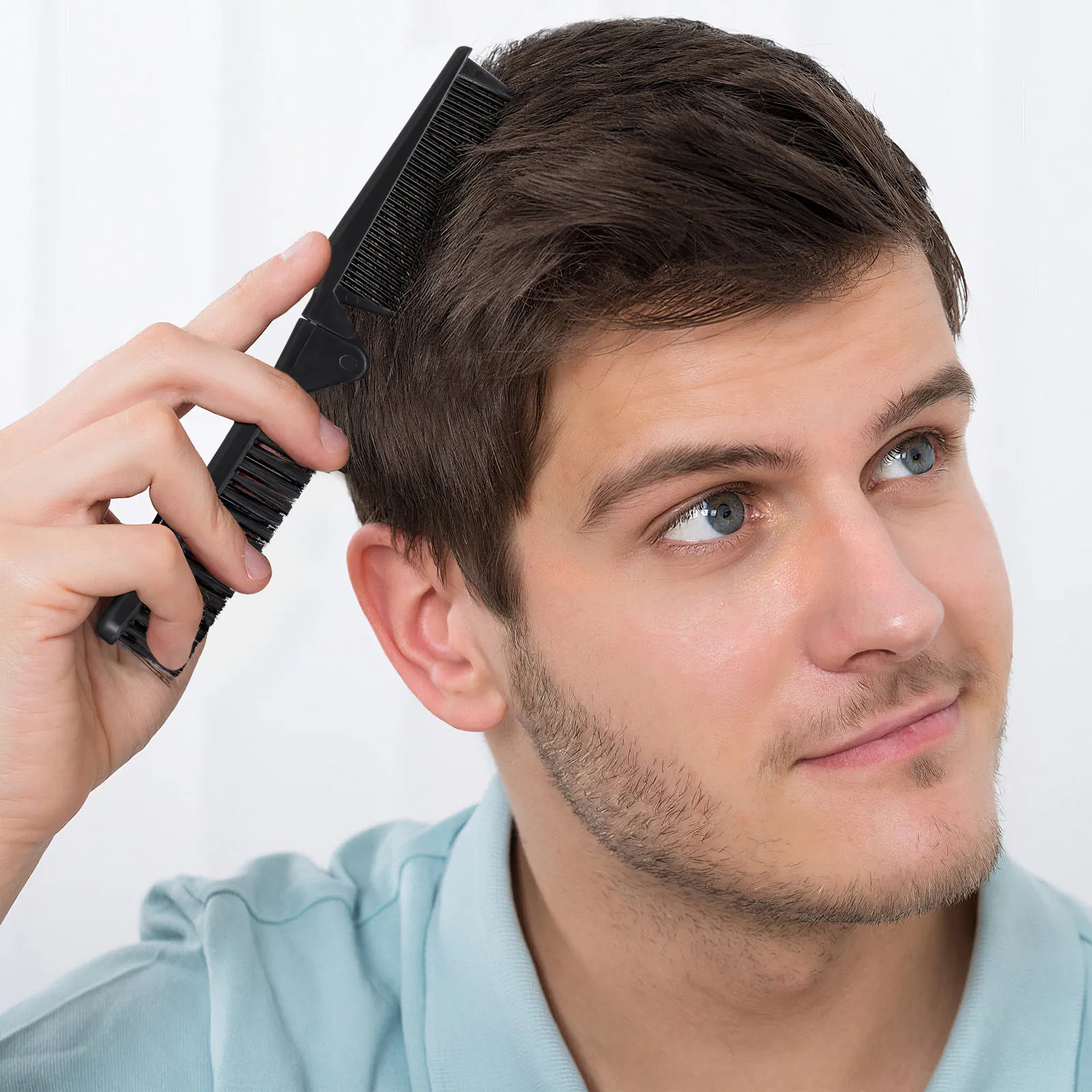 Набор из 2 складных расчесок для волос из цинкового сплава, портативная салонная расческа для мужчин и женщин, для путешествий, укладки и массажа
Набор из 2 складных расчесок для волос из цинкового сплава, портативная салонная расческа для мужчин и женщин, для путешествий, укладки и массажа