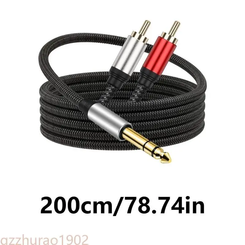 97QB Professional 6,35 мм до 2RCA Адаптер Кабель Отличное звук простое соединение 1/4 -дюймовое мужское стерео TRS -STEREO до
97QB Professional 6,35 мм до 2RCA Адаптер Кабель Отличное звук простое соединение 1/4 -дюймовое мужское стерео TRS -STEREO до