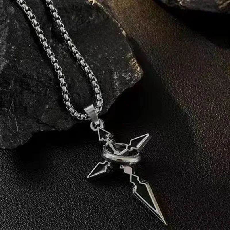 Simple Cross with Circle Pendant Necklaces Stainless Steel Chain Christ Cruz Necklace for Men Boys Cool Neck Jewelry Collier
Simple Cross with Circle Pendant Necklaces Stainless Steel Chain Christ Cruz Necklace for Men Boys Cool Neck Jewelry Collier