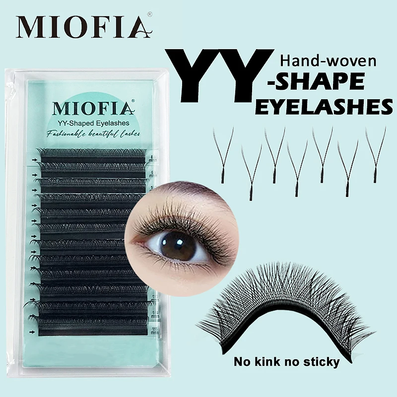 MIOFIA Hot YY Shape Eyelash Extensions 12 Rows C/D Volume Fans Natural Soft Lashes W Style Comfortable False Eyelashes Cluster
MIOFIA Hot YY Shape Eyelash Extensions 12 Rows C/D Volume Fans Natural Soft Lashes W Style Comfortable False Eyelashes Cluster