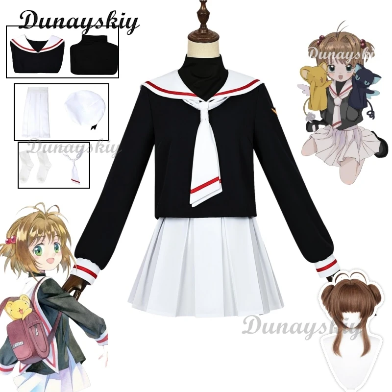 Kinomoto Sakura Косплей Аниме Card Captor Sakura Косплей Костюм Парик Топ Юбка Школьная форма Костюмы на Хэллоуин для женщин и девочек
Kinomoto Sakura Косплей Аниме Card Captor Sakura Косплей Костюм Парик Топ Юбка Школьная форма Костюмы на Хэллоуин для женщин и девочек