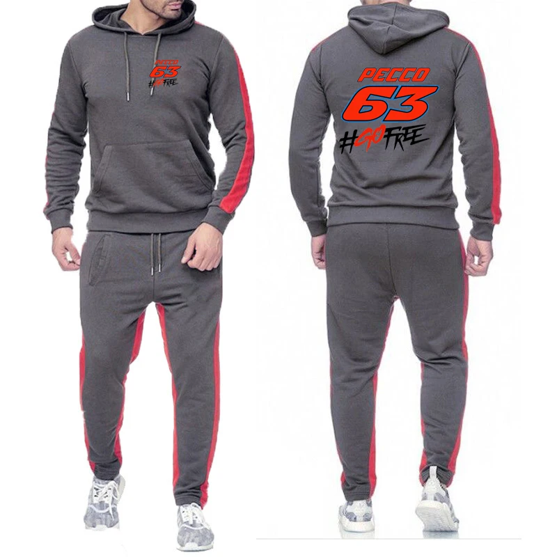 Pecco Bagnaia 63 Motorcycle Logo Print Men's Solid Color Sets Daily Commuting Simple Style Hoodies+Sports Long Pants Suits
Pecco Bagnaia 63 Motorcycle Logo Print Men's Solid Color Sets Daily Commuting Simple Style Hoodies+Sports Long Pants Suits