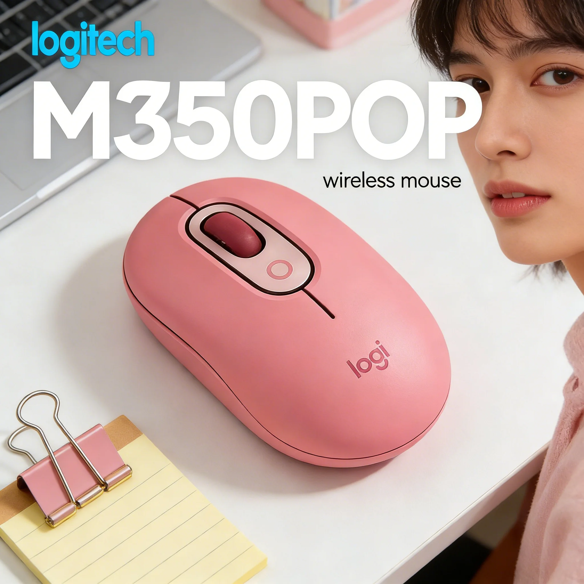Logitech POP M350 Mini Portable Wireless Mouse Ultra-Slim Travel Ready Design Pebble Shape Comfortable Grip for On-the-Go
Logitech POP M350 Mini Portable Wireless Mouse Ultra-Slim Travel Ready Design Pebble Shape Comfortable Grip for On-the-Go