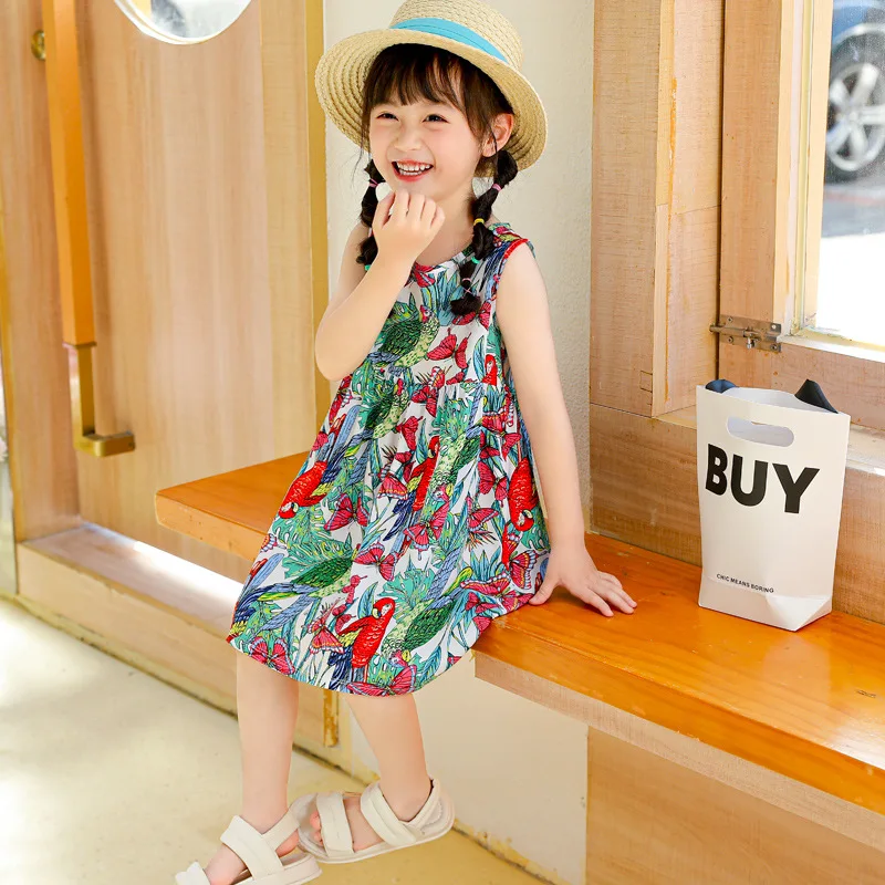 Girls Casual Dresses Flower Printing Sleeveless Casual Dress Toddler Clothes Flower Girl Dresses 2 To 8 Years
Girls Casual Dresses Flower Printing Sleeveless Casual Dress Toddler Clothes Flower Girl Dresses 2 To 8 Years