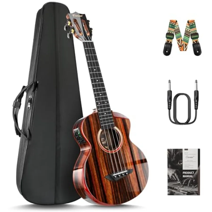 TEG91 Cutaway Ebony Glossy Tenor Acoustic Electric Ukulele with Armrest 26-inch Handmade Professional Ukelele Kit with Accessor
TEG91 Cutaway Ebony Glossy Tenor Acoustic Electric Ukulele with Armrest 26-inch Handmade Professional Ukelele Kit with Accessor