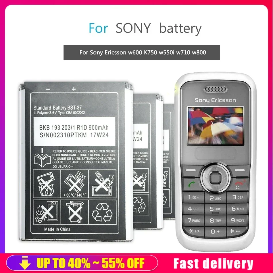 Аккумулятор BST-37 для телефона Sony Ericsson K750 D750i K758C S600C V600 V600i W550C W550I W600 W600c W700 W710 W710C W800 BST 37
Аккумулятор BST-37 для телефона Sony Ericsson K750 D750i K758C S600C V600 V600i W550C W550I W600 W600c W700 W710 W710C W800 BST 37