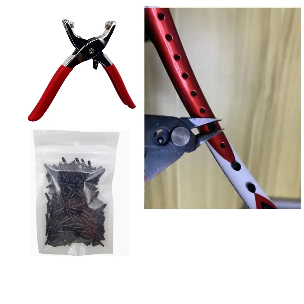 1 PS Badmintons Racket Cold Press Plier Racket Threading Pincer Accessory Outdoor Grommet Clamp Racket Threading Pincer Tool