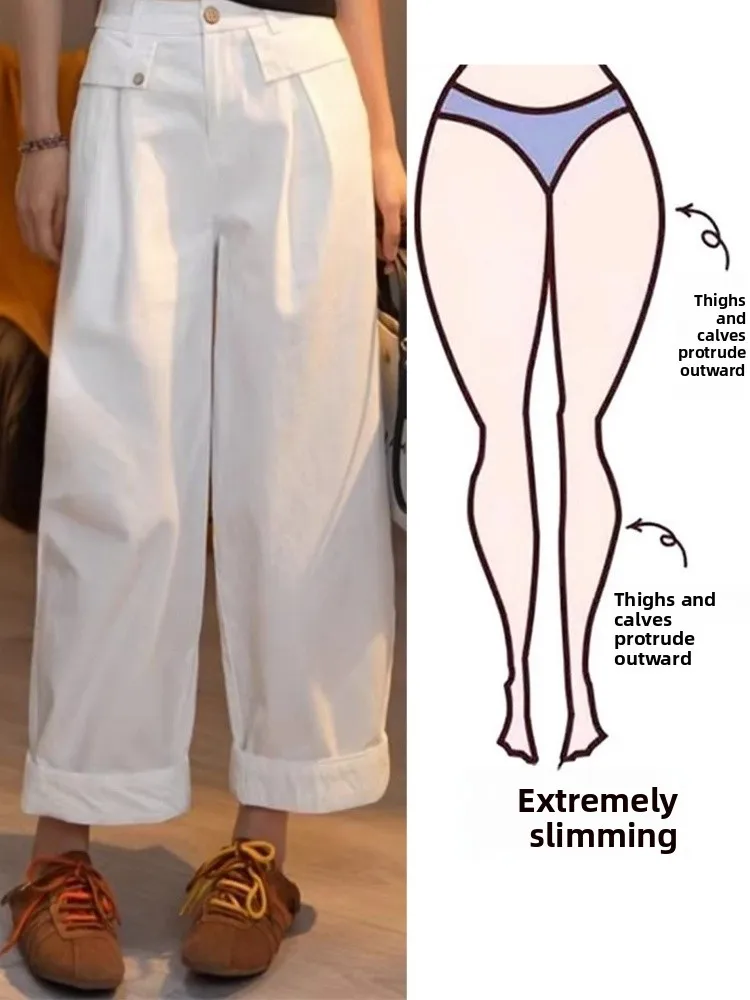 Fashionable Casual High Waist Wide Leg Nine-Piece Pants Women plus Size Compact High Waist Slimming Straight Leg Pants
Fashionable Casual High Waist Wide Leg Nine-Piece Pants Women plus Size Compact High Waist Slimming Straight Leg Pants