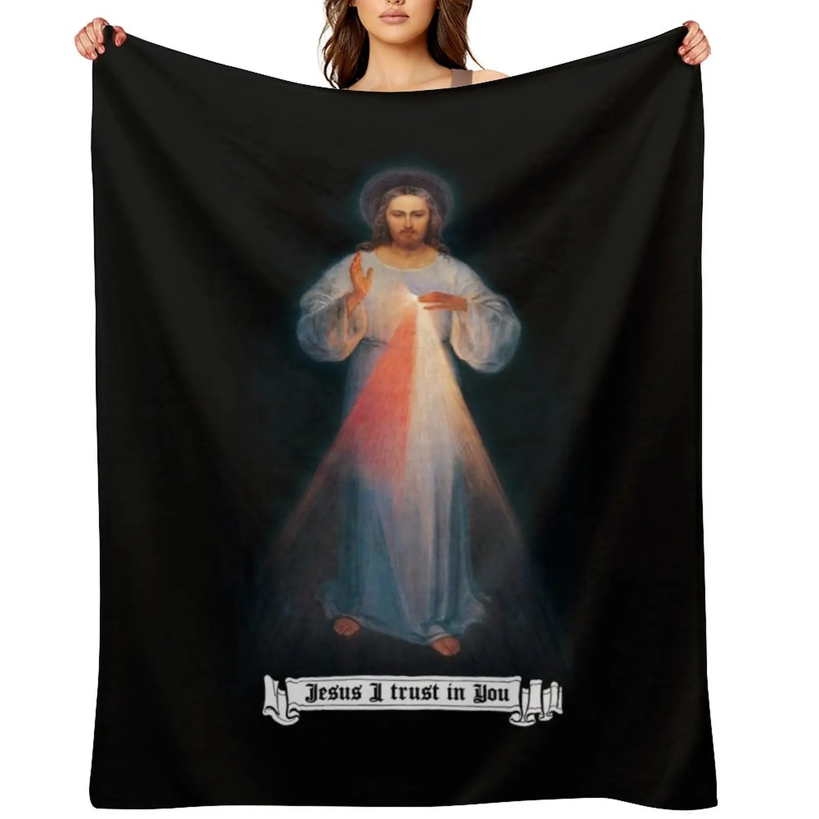 The Divine mercy image, catholic and Christian gifts, Jesus I trust in you Throw Blanket Designers Softest Blankets
The Divine mercy image, catholic and Christian gifts, Jesus I trust in you Throw Blanket Designers Softest Blankets