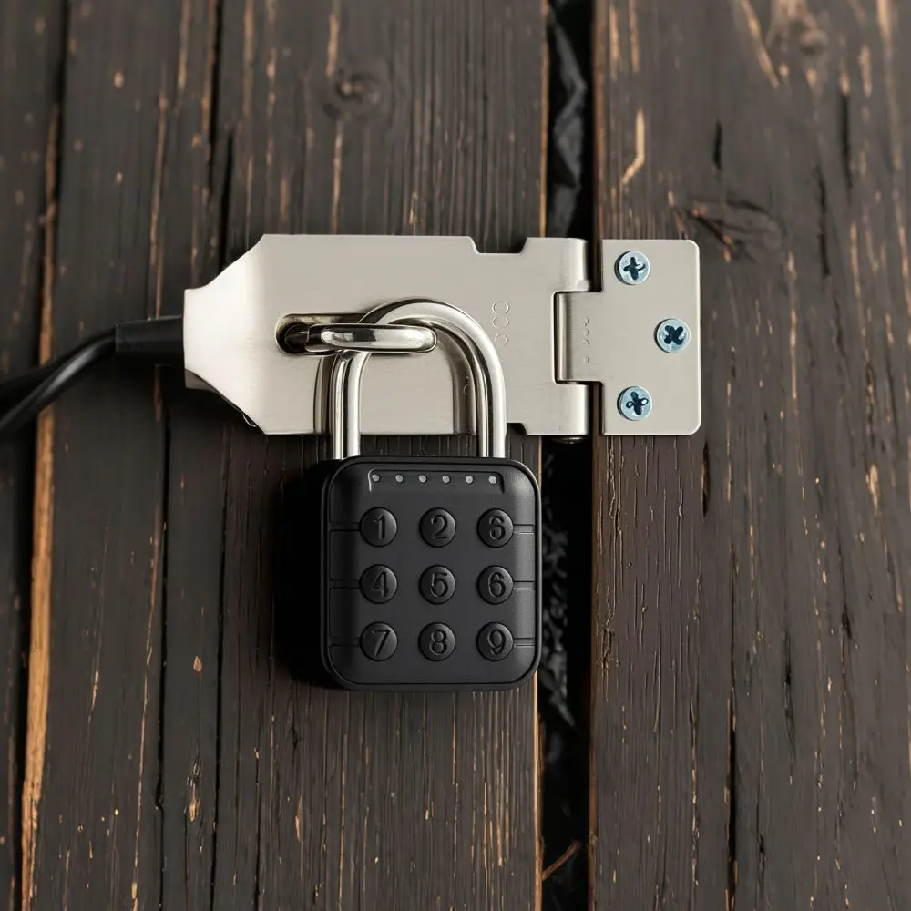 Portable Keyless Fingerprint Lock Anti-theft Intelligent Safety Smart Padlock Waterproof Zinc Alloy Electronic Door Lock Home
Portable Keyless Fingerprint Lock Anti-theft Intelligent Safety Smart Padlock Waterproof Zinc Alloy Electronic Door Lock Home