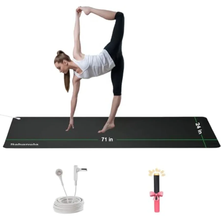 Grounding Yoga Mat - Eercise Fitness Pad Upgraded Non-Slip Grounding Pad with 15Feet Cord Earth Connected Mats for Yoga Sleep W
Grounding Yoga Mat - Eercise Fitness Pad Upgraded Non-Slip Grounding Pad with 15Feet Cord Earth Connected Mats for Yoga Sleep W
