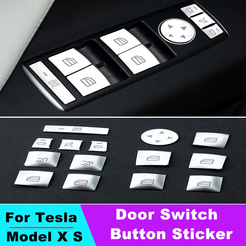 For Tesla Model S X Door Switch Button Sticker Interior Accessories Door Switch Anti-scratch Protector Car Decor Parts
For Tesla Model S X Door Switch Button Sticker Interior Accessories Door Switch Anti-scratch Protector Car Decor Parts