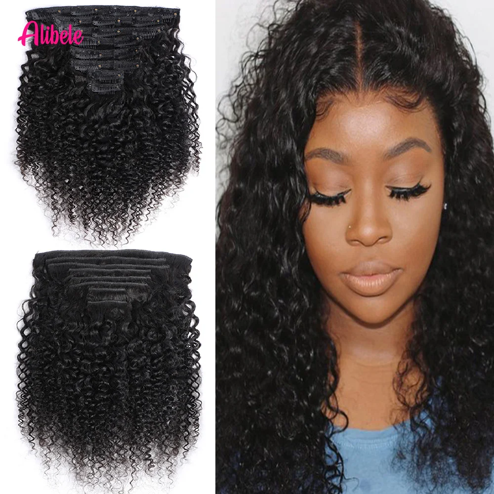 Alibele Brazilian Human Hair Clip In Hair Extensions Kinky Curly Clip Ins Human Hair Natural Black Wholesale For Women Full Head
Alibele Brazilian Human Hair Clip In Hair Extensions Kinky Curly Clip Ins Human Hair Natural Black Wholesale For Women Full Head