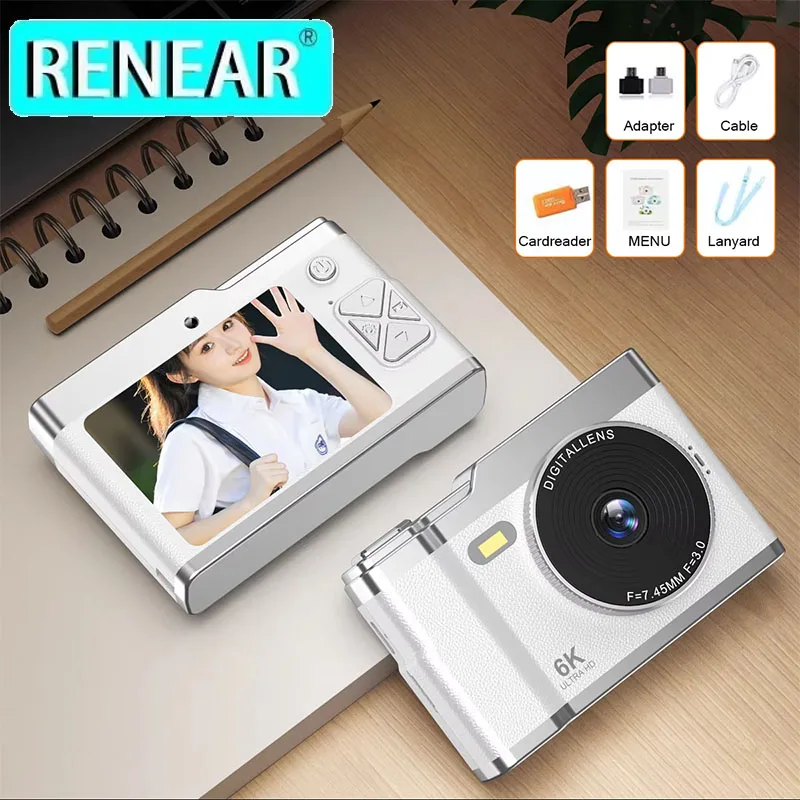 4K Digital Camera 64MP 8X Quick Zoom Video Image Stabilizer Dual Camera 2.8-inch IPS Screen Flashlight Lightweight For Students
4K Digital Camera 64MP 8X Quick Zoom Video Image Stabilizer Dual Camera 2.8-inch IPS Screen Flashlight Lightweight For Students