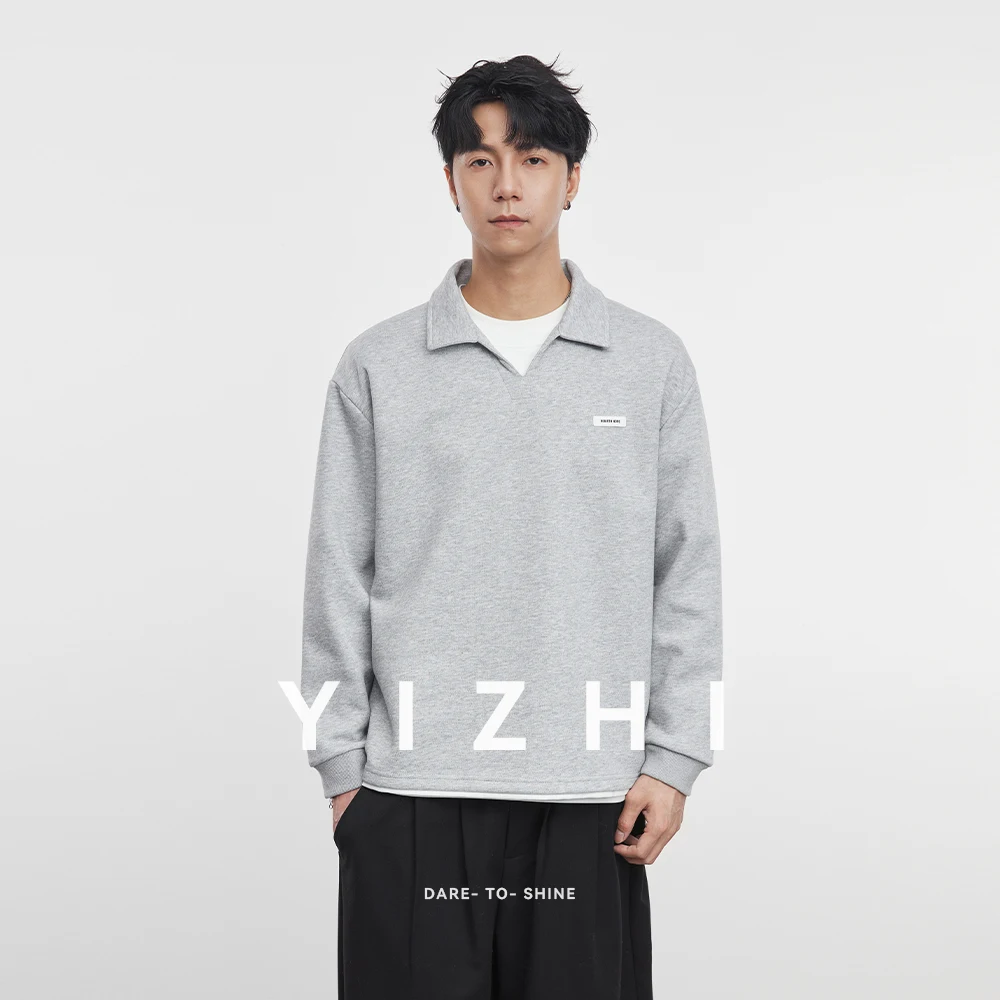 2025 New V-neck Polo Shirt for Men Soft and Skin-friendly Sweatshirt Autumn Loose-fit Versatile Pullovers Solid Lapel Tops 
2025 New V-neck Polo Shirt for Men Soft and Skin-friendly Sweatshirt Autumn Loose-fit Versatile Pullovers Solid Lapel Tops