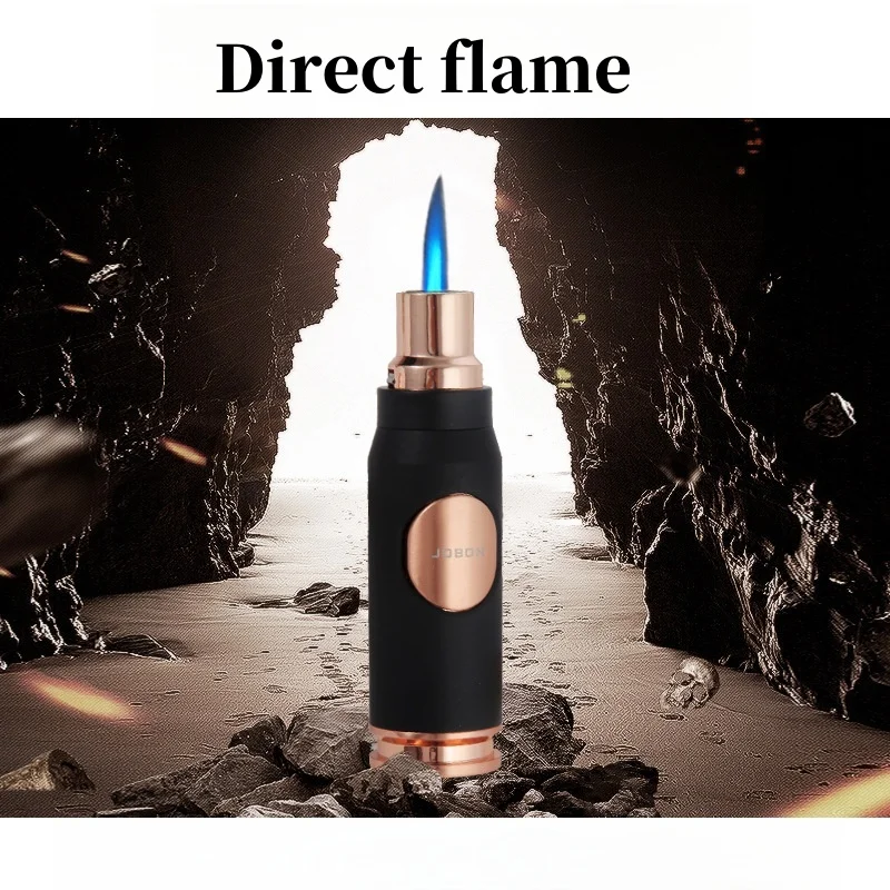JOBON Creative Bullet Cigar Lighter Moxibustion Barbecue Spray Gun high pressure injection Windproof Straight Forward Lighter
JOBON Creative Bullet Cigar Lighter Moxibustion Barbecue Spray Gun high pressure injection Windproof Straight Forward Lighter
