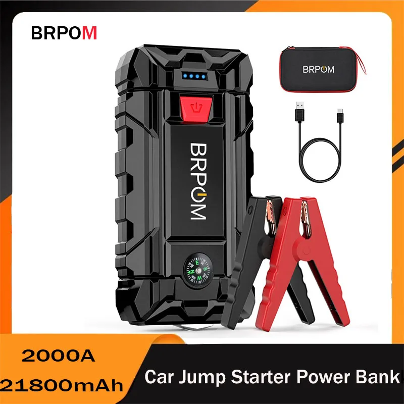 Car Jump Starter 21800mAh 12V Auto Battery Booster Charger Car Emergency Booster Power Bank Starting Device
Car Jump Starter 21800mAh 12V Auto Battery Booster Charger Car Emergency Booster Power Bank Starting Device