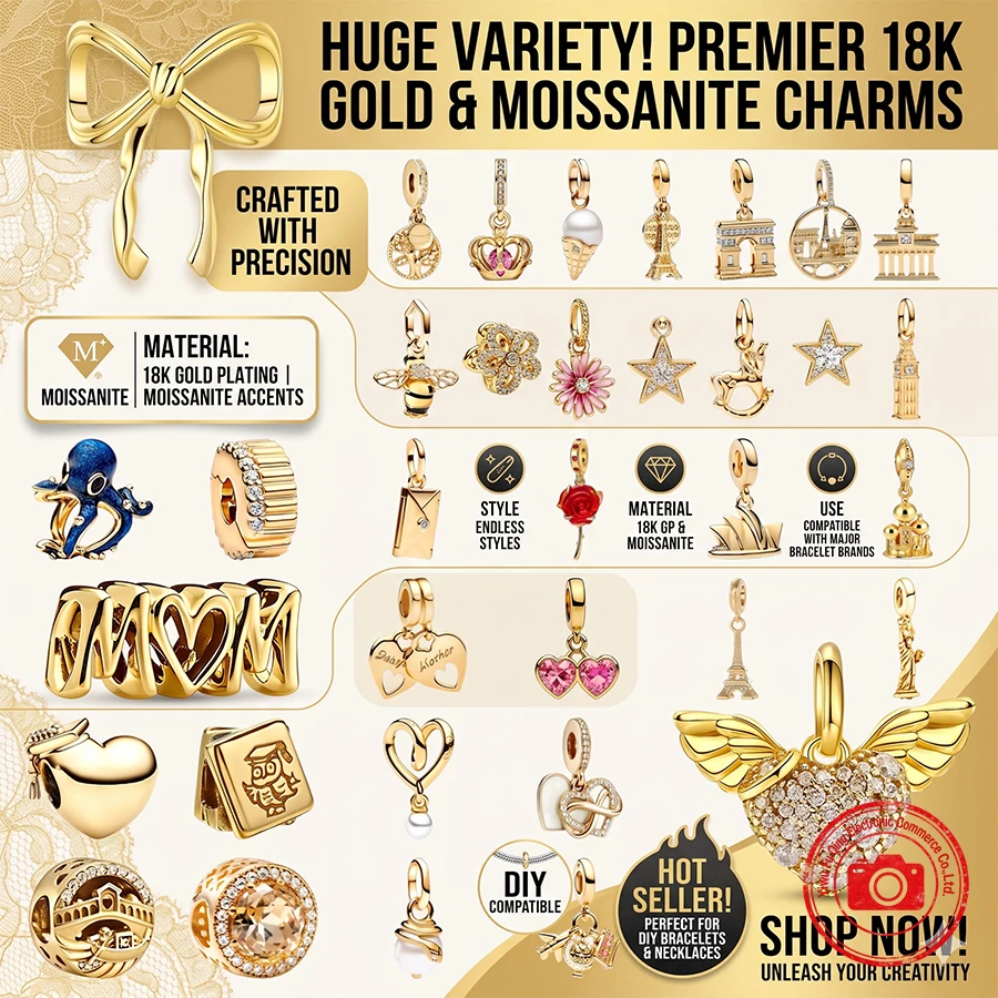 Gold Plated Charms DIY Jewelry Gifts Statue of Liberty Paris Eiffel Tower North Star Blue Octopus Beads Fit Original Bracelets
Gold Plated Charms DIY Jewelry Gifts Statue of Liberty Paris Eiffel Tower North Star Blue Octopus Beads Fit Original Bracelets