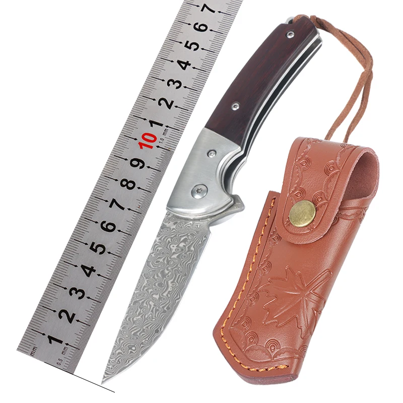 Free Wolf DM23 Vg10 Core Damascus Folding Knife Wood Handle Flipper Open Utility Outdoor Camping Survival Hunting EDC Knife
Free Wolf DM23 Vg10 Core Damascus Folding Knife Wood Handle Flipper Open Utility Outdoor Camping Survival Hunting EDC Knife