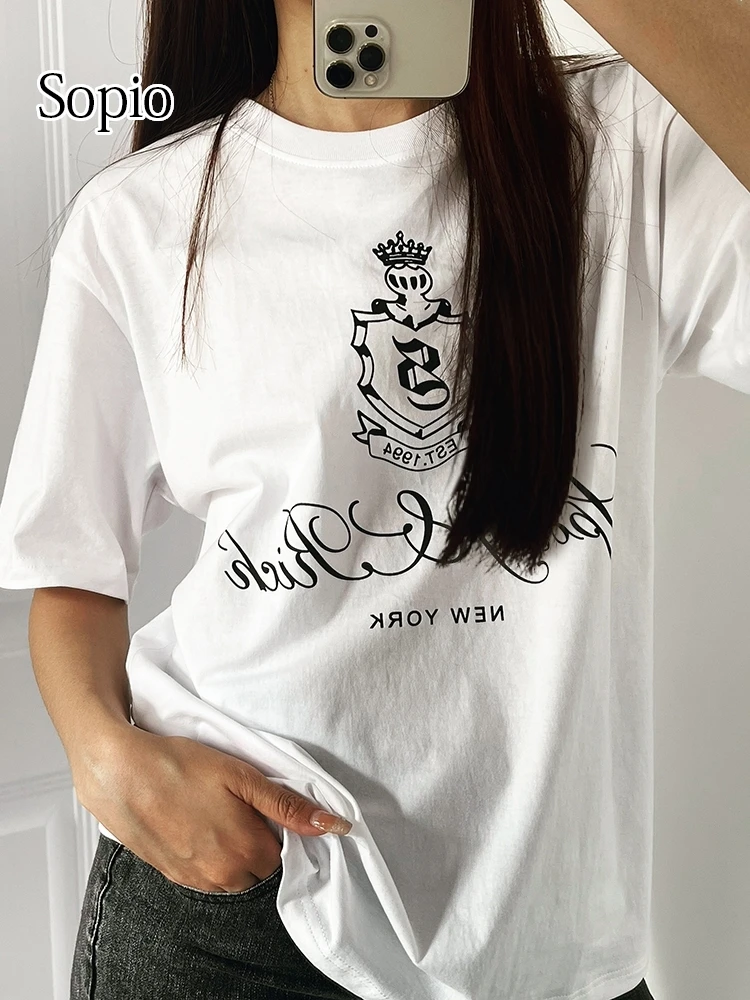Crown Letter Print Cotton Women's Short Sleeved T-shirt Fashion Sport Tee Shirts For Women 2024 Summer Casual Round Neck Tops
Crown Letter Print Cotton Women's Short Sleeved T-shirt Fashion Sport Tee Shirts For Women 2024 Summer Casual Round Neck Tops