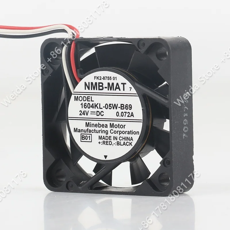 cooling fan New NMB 5V 12V 48V DC24V 0.072A 4010 40X40X10MM 4CM ball bearing frequency converter Three wire 1604KL-05W-B69
cooling fan New NMB 5V 12V 48V DC24V 0.072A 4010 40X40X10MM 4CM ball bearing frequency converter Three wire 1604KL-05W-B69