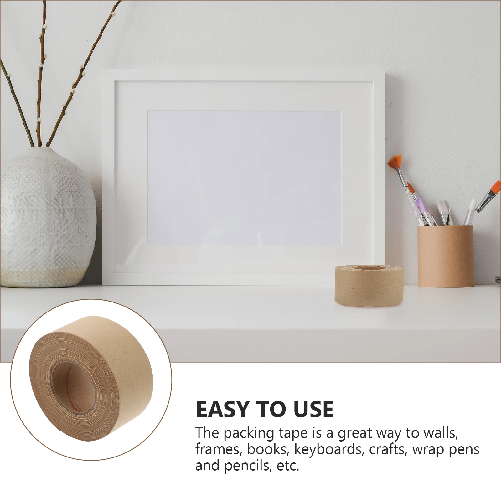 Kraft Paper Tape 48mmx50m Writable Sealing Packing Tape for DIY Crafts Home Decor Water Resistant Strong Adhesive
Kraft Paper Tape 48mmx50m Writable Sealing Packing Tape for DIY Crafts Home Decor Water Resistant Strong Adhesive