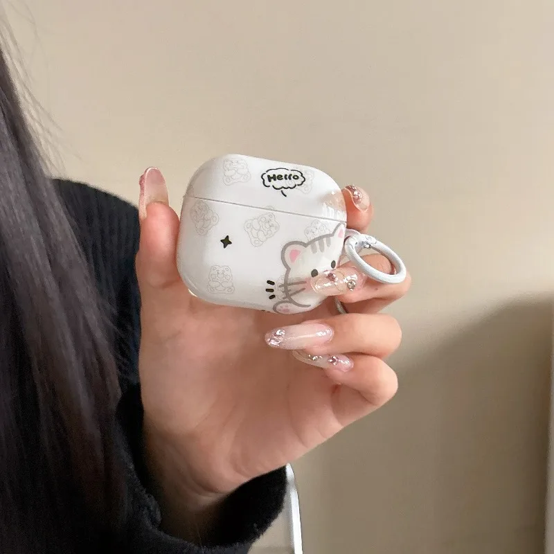 Kawaii Cartoon Kitten Earphone Case For AirPods 4 3 2 1 Pro 2 Pro 3 Glossy Anti-drop Cover Cute Cat Pattern Earbuds Protector
Kawaii Cartoon Kitten Earphone Case For AirPods 4 3 2 1 Pro 2 Pro 3 Glossy Anti-drop Cover Cute Cat Pattern Earbuds Protector