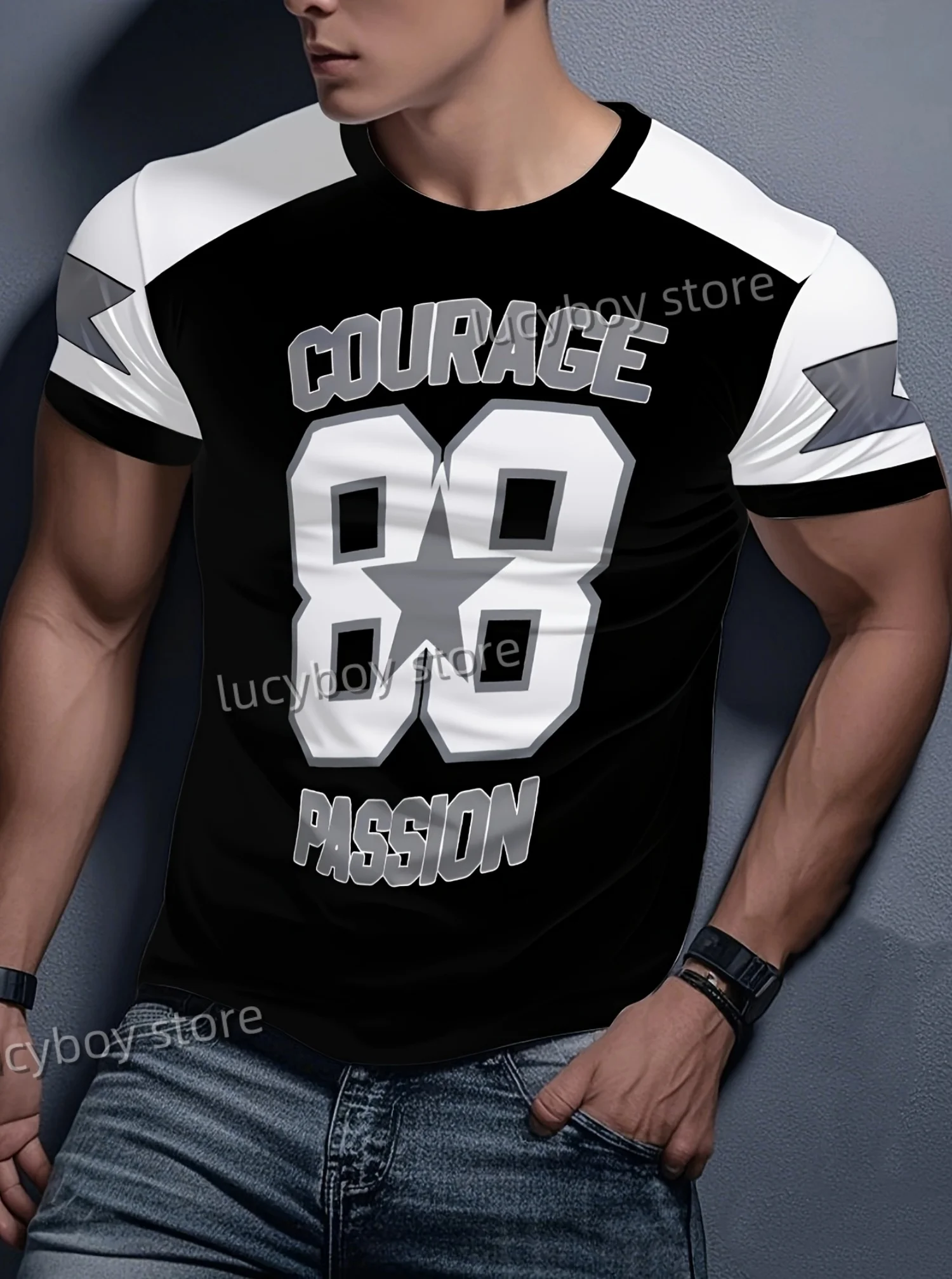 2025 Summer Mens number 88 Graphic T Shirt Loose O-Neck Short Sleeve Sport Football T-Shirt JerseyT Shirt For Man Men's Clothing
2025 Summer Mens number 88 Graphic T Shirt Loose O-Neck Short Sleeve Sport Football T-Shirt JerseyT Shirt For Man Men's Clothing