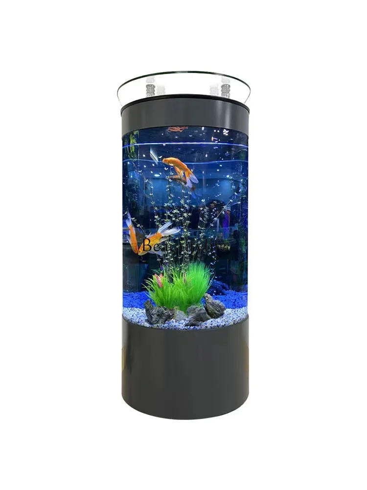 Small New Semicircle Household Floor Aquarium Glass Ecological Landscape Change Water Fish Tank
Small New Semicircle Household Floor Aquarium Glass Ecological Landscape Change Water Fish Tank