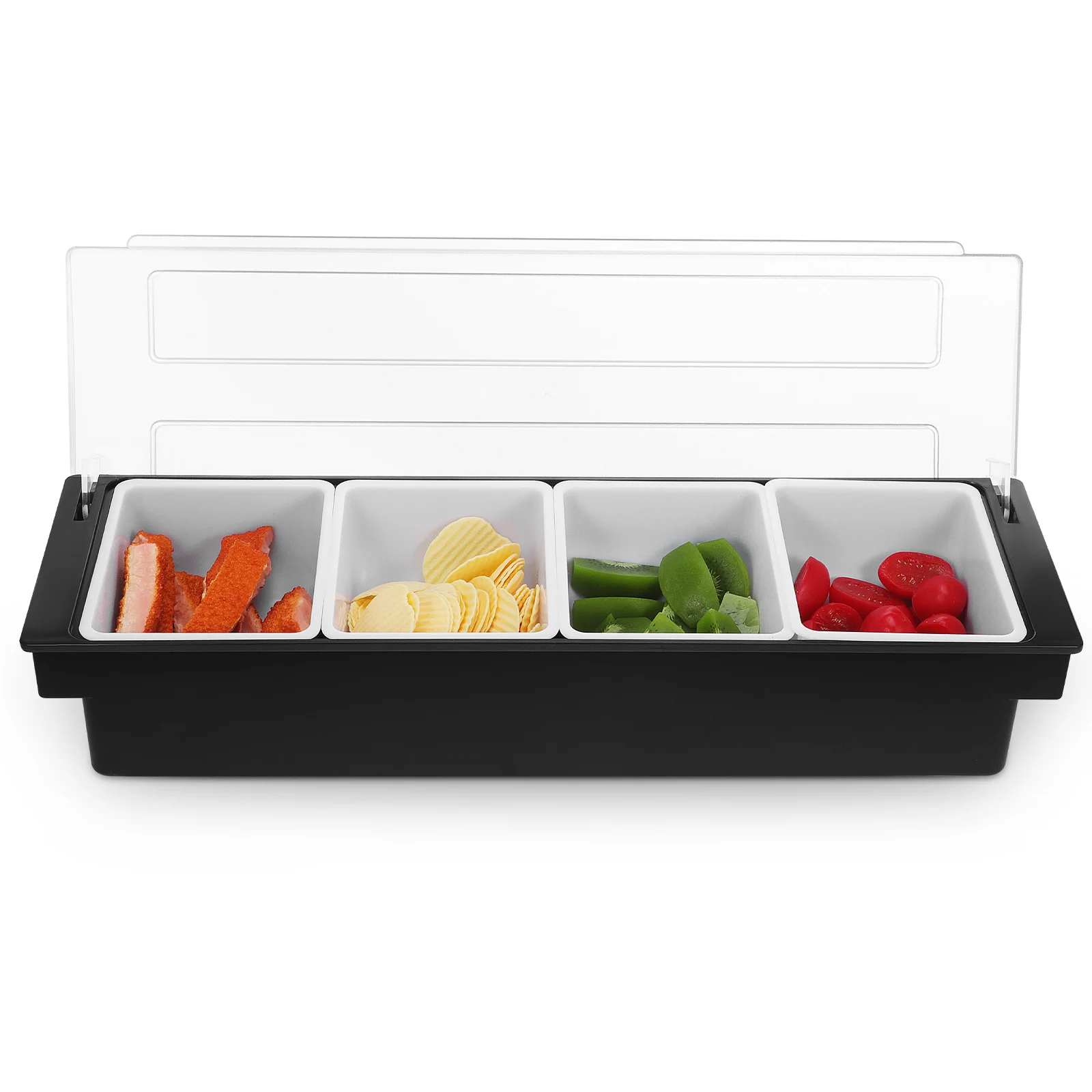 Plastic Fruit Box Multi Compartment Condiment Server Divided Storage Tray Food Containers Lidded Freshness Fridge Party Picnic
Plastic Fruit Box Multi Compartment Condiment Server Divided Storage Tray Food Containers Lidded Freshness Fridge Party Picnic