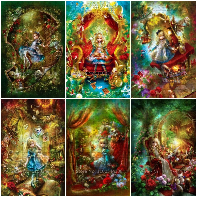 Alice In Wonderland Jigsaw Puzzle 300/500/1000 Pieces Disney Cartoon Puzzles for Girls Handmade Gift Adult Decompression Toys
Alice In Wonderland Jigsaw Puzzle 300/500/1000 Pieces Disney Cartoon Puzzles for Girls Handmade Gift Adult Decompression Toys